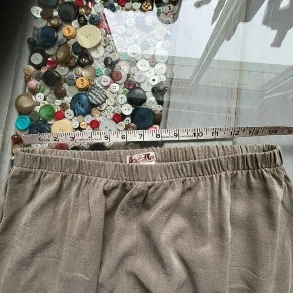 Vintage Neil & David Lagenlook Cropped Pants Tencel Elastic Waist L - Picture 4 of 8